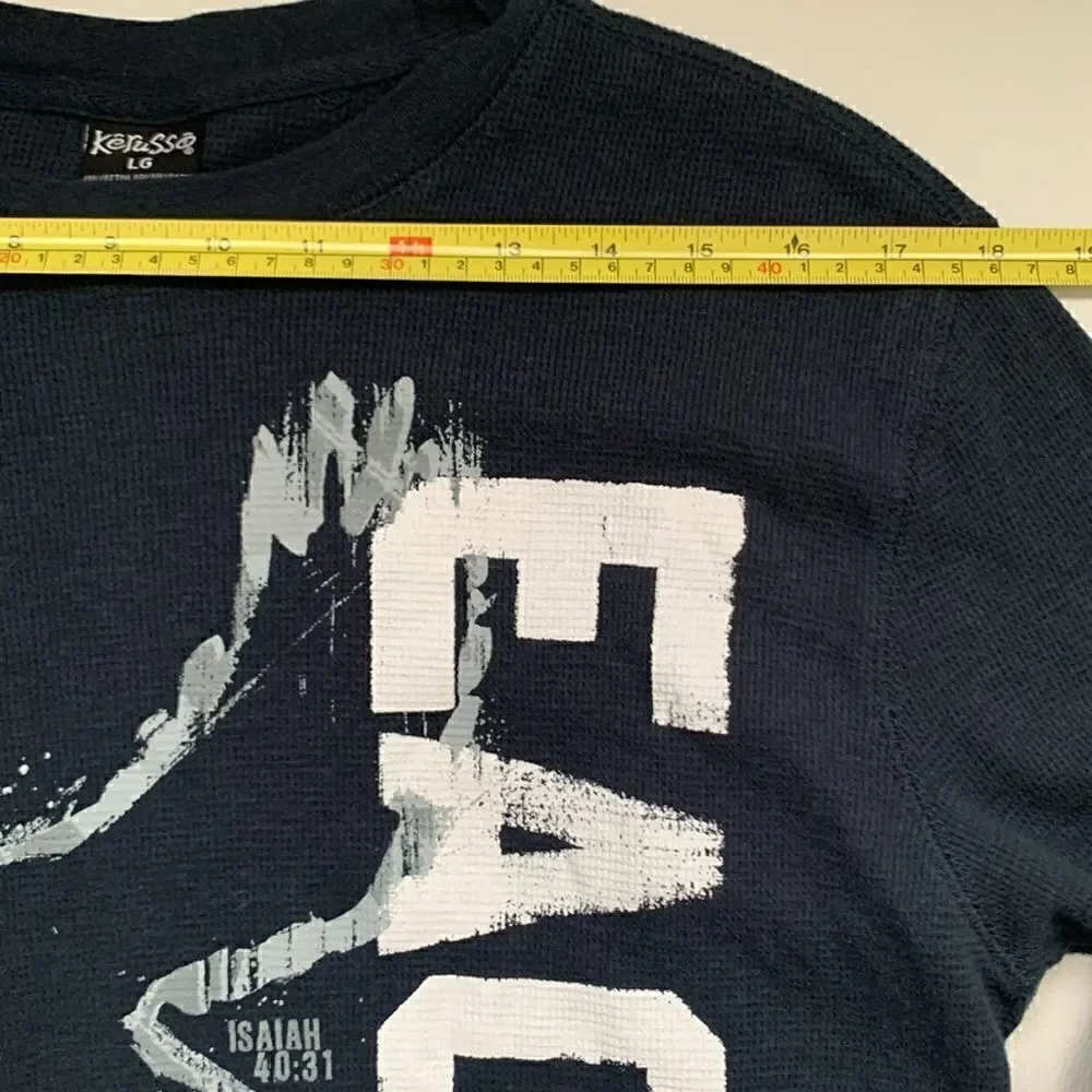 Men’s Kerusso Christian Thermal Shirt Long Sleeves Men’s Size L